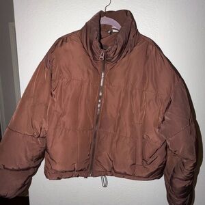 Brown Puffer Jacket H&M